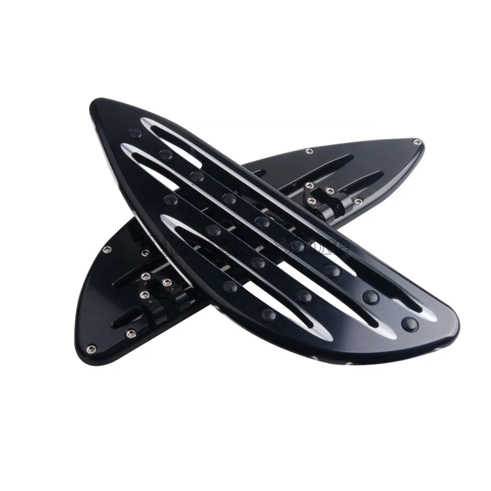Подножка мотоцикла CNC Cut Driver Floorboards педаль подножки для Harley Touring Softail FLHT Dyna FLSTF Road King