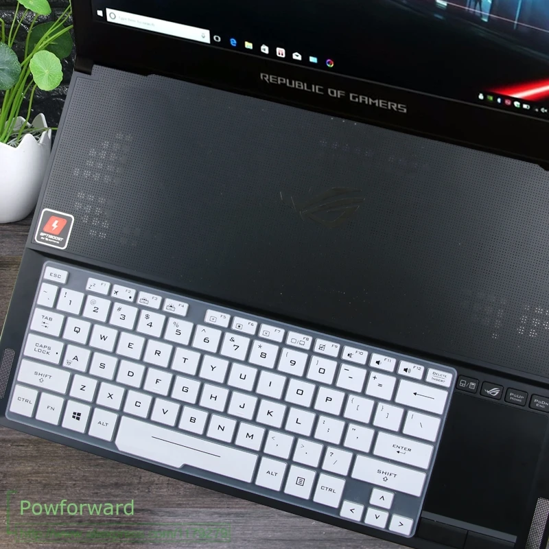white Силиконовый чехол Защита для ноутбука для ASUS ROG Зефир GX531GS GX531GW GX531GS GX531GM GX531G GX531GX GX531GV GX531 15,6 - Цвет: white