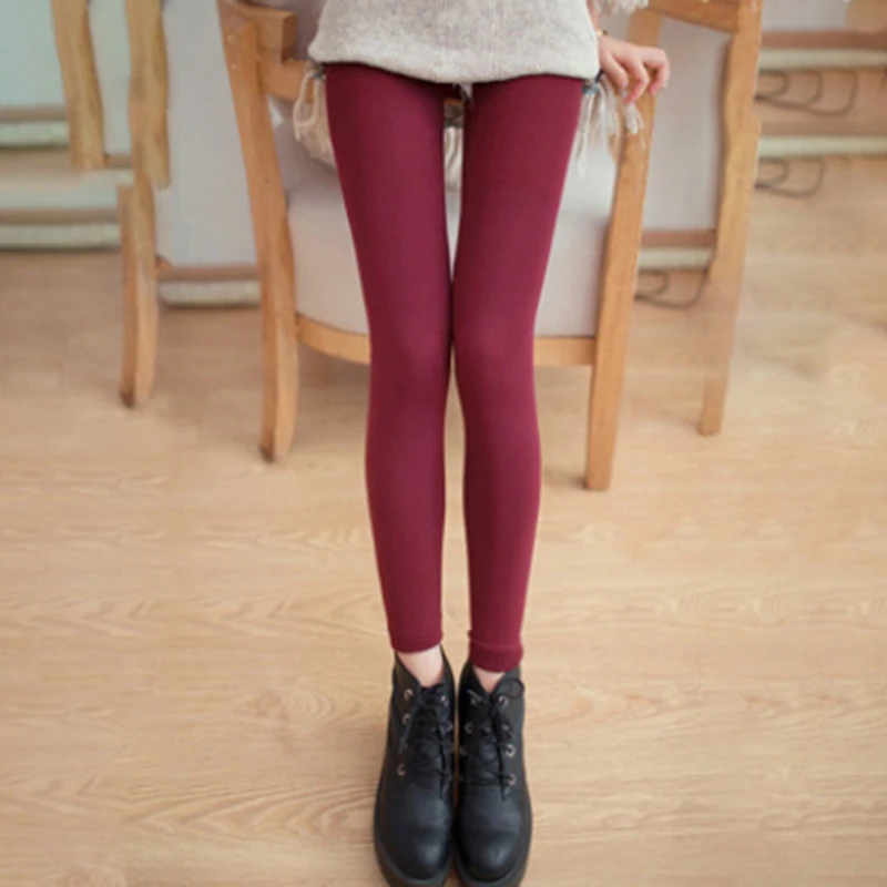 Женские теплые леггинсы осенняя мода плюс тонкие бархатные штаны высокая