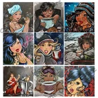 Набор для алмазной вышивки 5D, полноразмерная мозаика, мультяшная красота, декоративная вышивка сделай сам, алмазная живопись, Мультяшные настенные наклейки