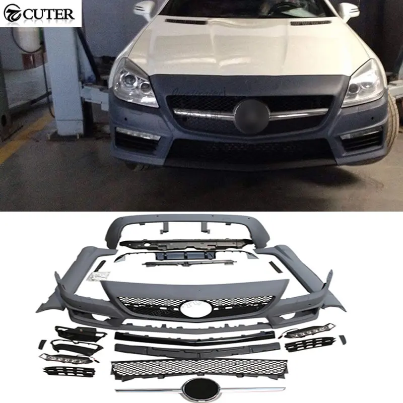 Комплект кузова автомобиля R172 SLK200 SLK280 SLK55 PP передний и задний бампер для Benz SLK300