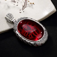 pure silver long high grade chalcedony pomegranate red sweater chain hollow out chicken joker women pendants wholesale