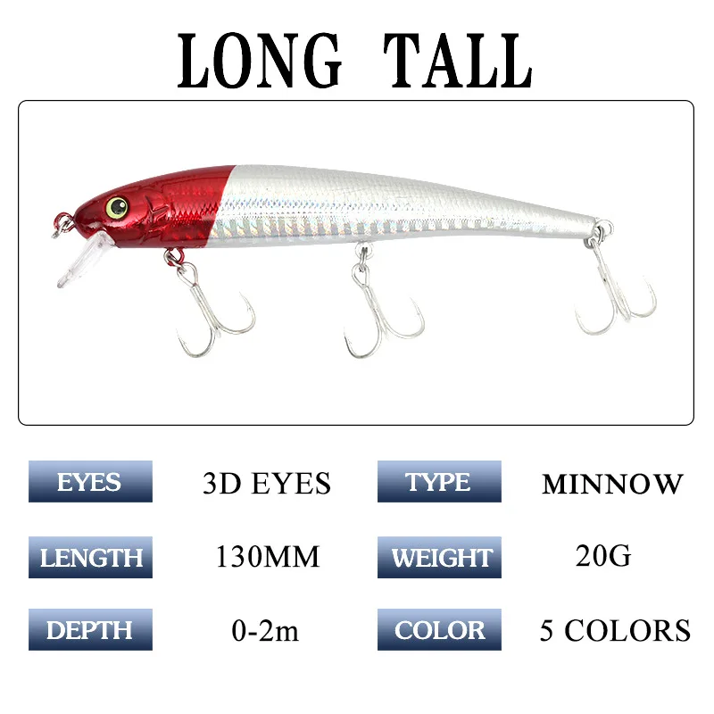 Рыболовная биомеханическая пластиковая приманка для рыбы 13 см 20 г|Наживки рыбной