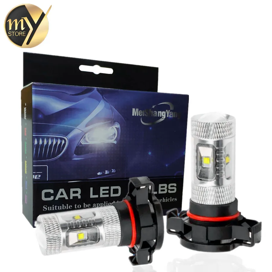 2 шт. H16 5202 Cree светодиодный чип 30 Вт Автомобильные ходовые Противотуманные фары