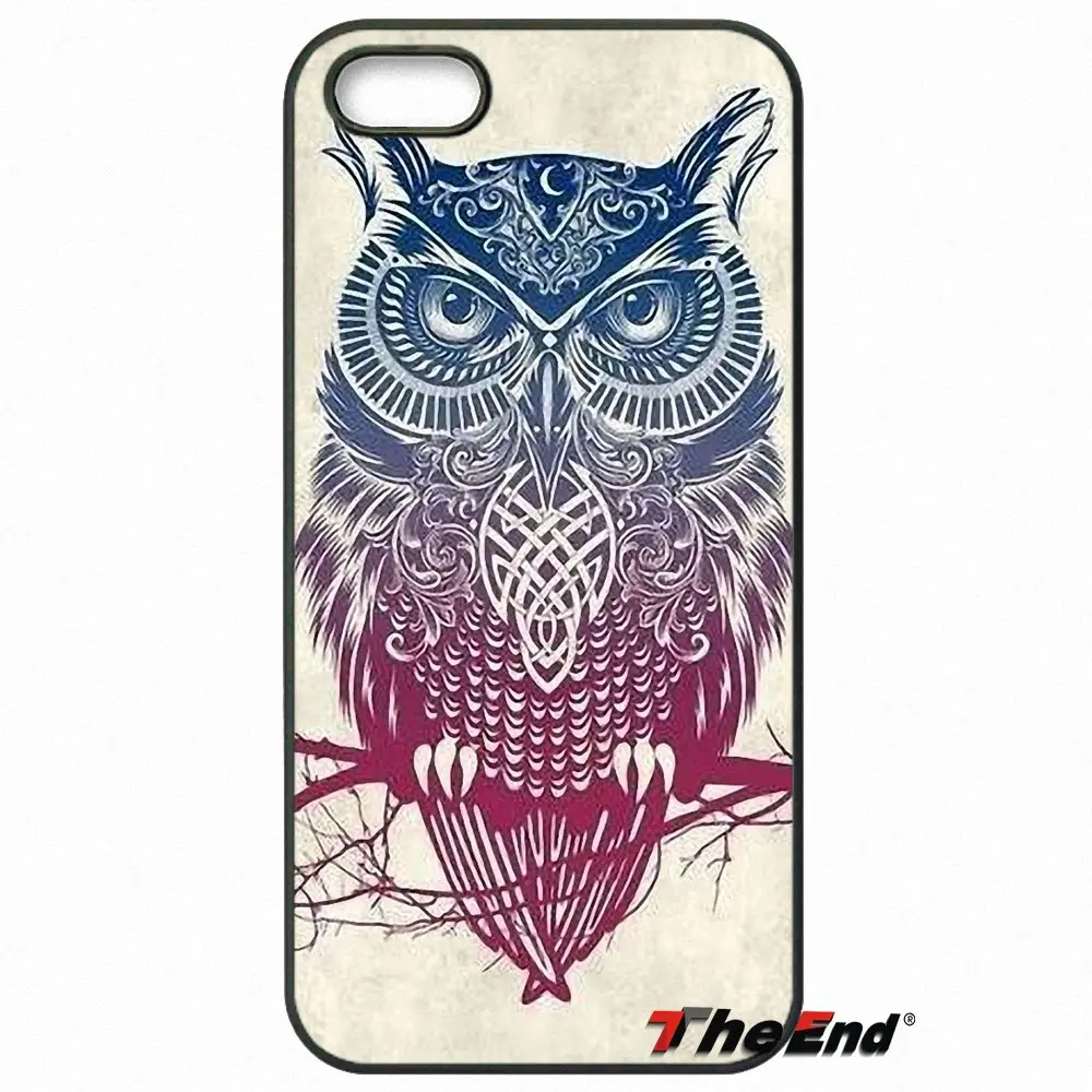 Ретро винтажный Чехол для телефона с изображением совы животных Samsung Galaxy Note 2 3 4 5 S2