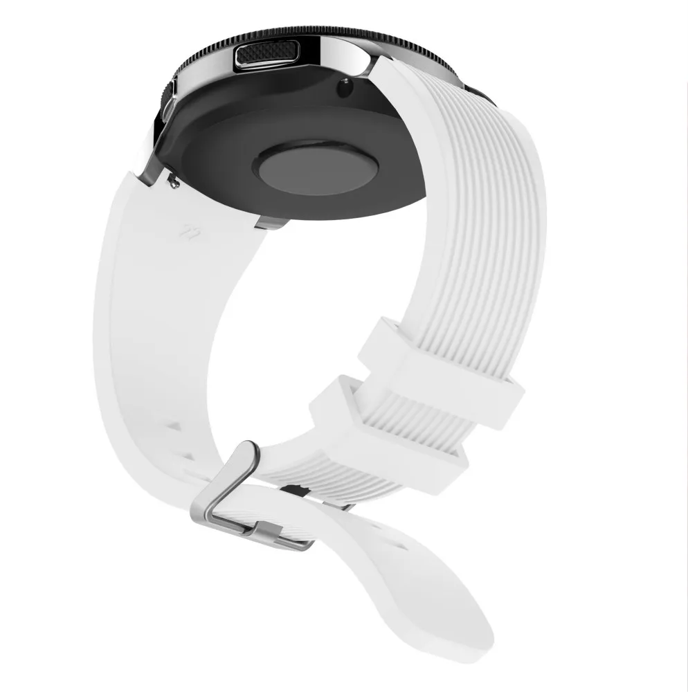 22 мм мягкий силиконовый ремешок для часов для samsung Galaxy Watch 46 мм SM-R800 резиновый браслет для gear S3 Frontier классический ремень