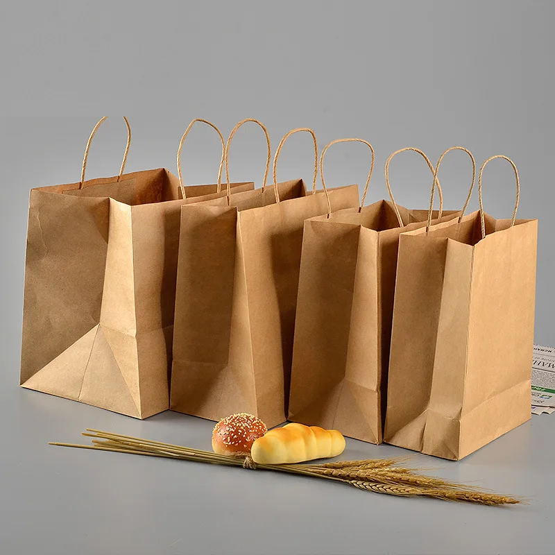 25x образец еды Еда выполнять мешок вынос Еда Класс Kraft Бумага 11x20x27 15x28x28 см 14x21x27 см 22x28x28 см