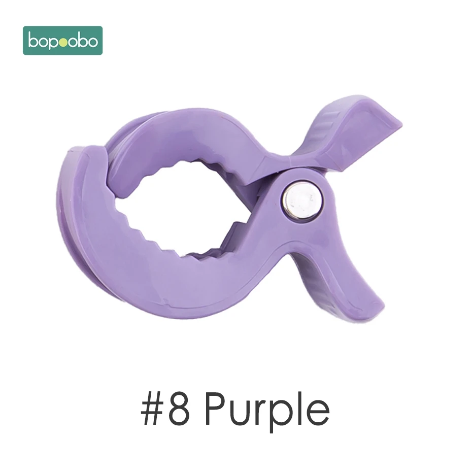 Purple Stroller Cip Bopoobo 6 шт. детские игровые аксессуары для гимнастики красочное автомобильное сиденье в виде игрушки лампа фиксатор для коляски Крюк Крышка Одеяло зажимы детский Прорезыватель - Цвет: Purple Stroller Cip