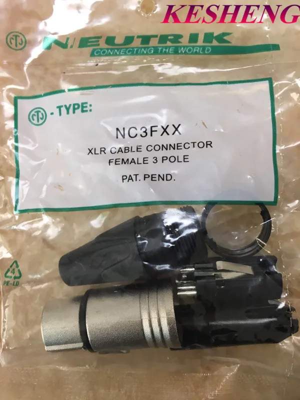 25 шт. NC3MXX и NC3FXX для NEUTRIK Male and female набор 3 Pin XLR коннектор Высокое качество 50