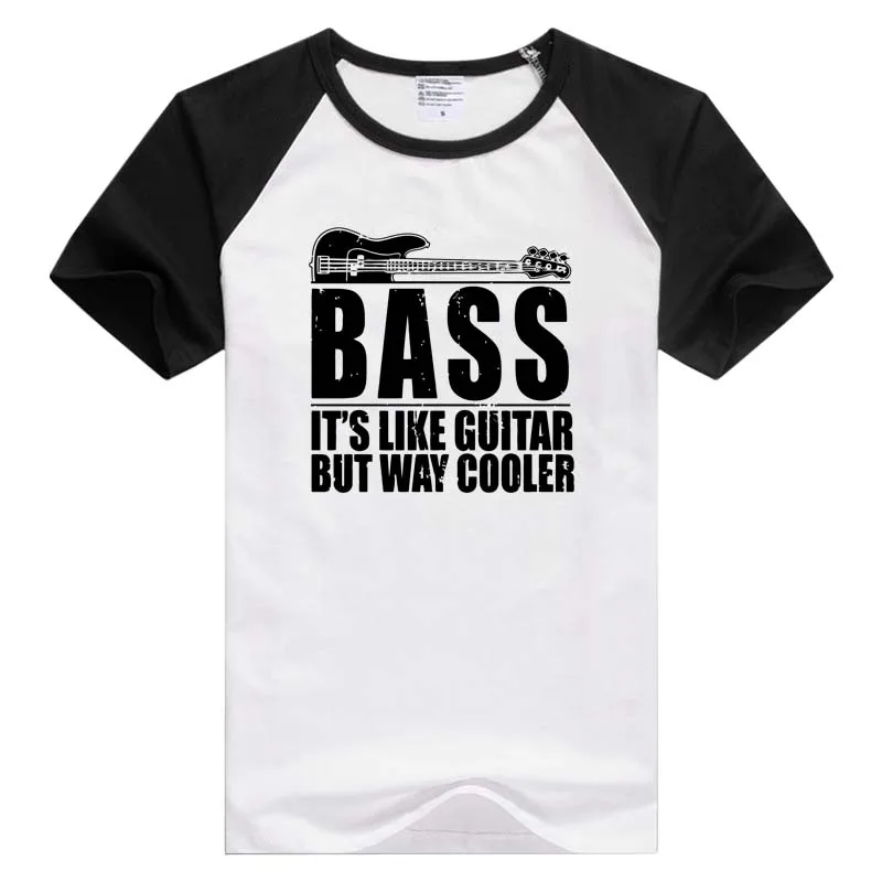 Фото Bass It's Like Guitar But Cooler Guitarist повседневная мужская и женская футболка с коротким Bass It's Like Guitar But Cooler Guitarist повседневная мужская и женская футболка с коротким