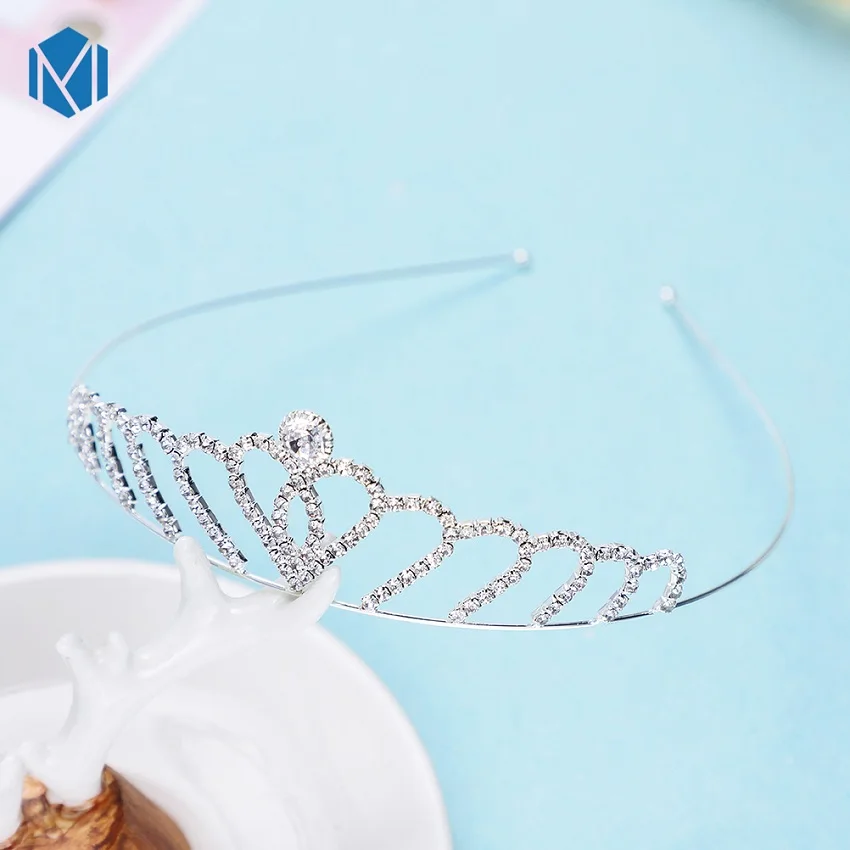 M MISM/Модная повязка принцессы с кристаллами и короной для девочек аксессуары