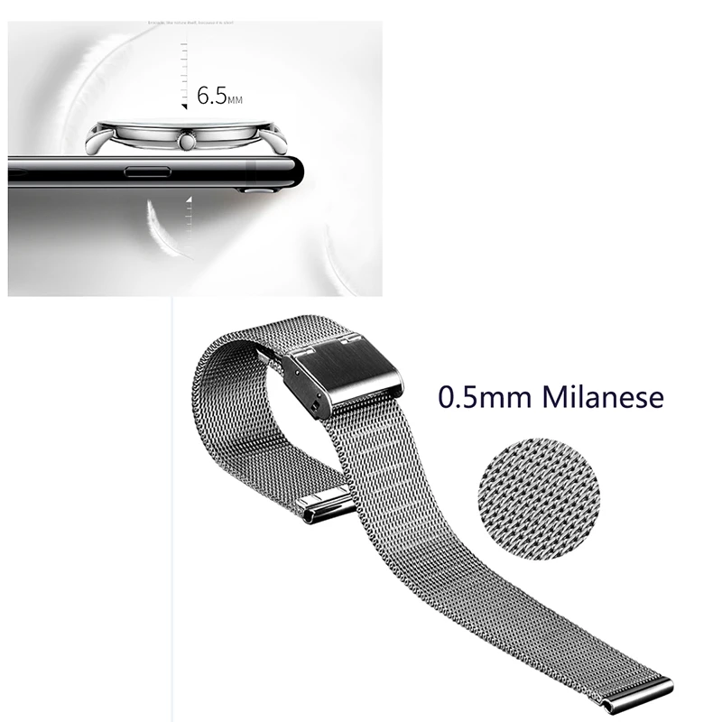 EYKI брендовые парные плетеные механические часы с простым миланским браслетом из