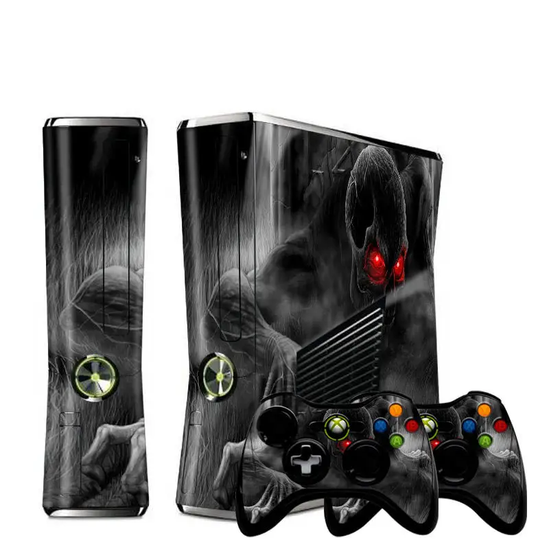 Воин Джокер пользовательский человек виниловая консоль чехол для microsoft xbox 360 тонкий кожи наклейки контроллер защитный для xbox 360 S - Цвет: Оранжевый