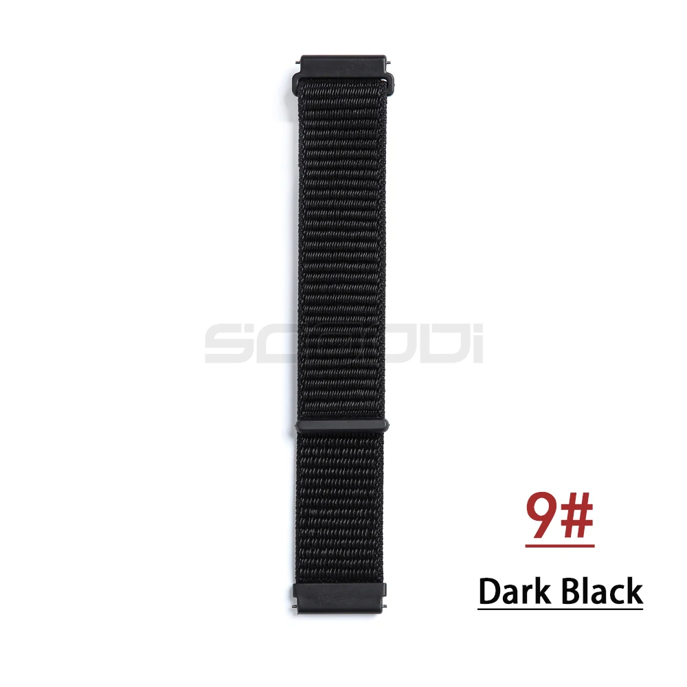 Dark Black Нейлоновый тканый ремешок для Garmin vivoactive3 HR, Смарт-часы, носимый браслет на запястье для Garmin Forerunner 645, музыкальный ремешок для часов - Цвет: Dark Black