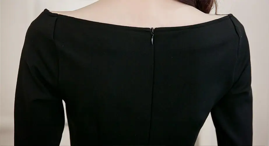 Новые весенние женские платье 2017 корейской версии без бретелек V воротником