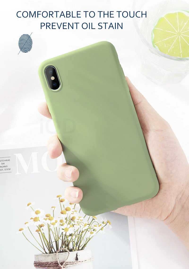 IQD для iphone Xr X Xs Max чехол мягкий жидкий силиконовый чехол микрофибра ткань Подушка для iphone 7 8 6 Plus чехол не царапается тонкий