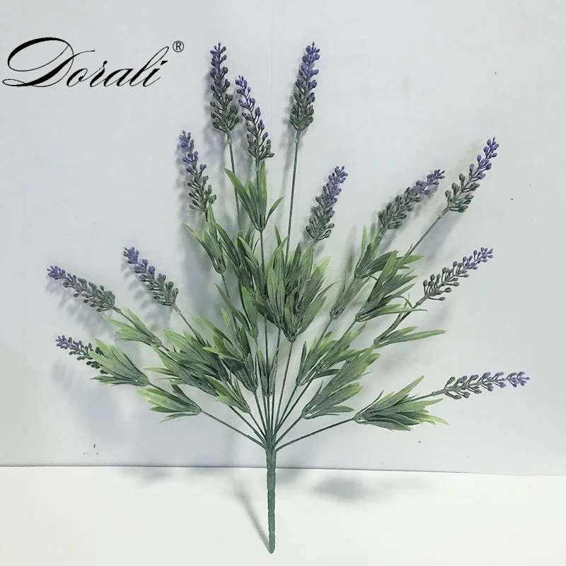 

12heads Romantic Provence decoration lavender flower artificial flowers plastic grain decorative Simulation of aquatic plants1pc
