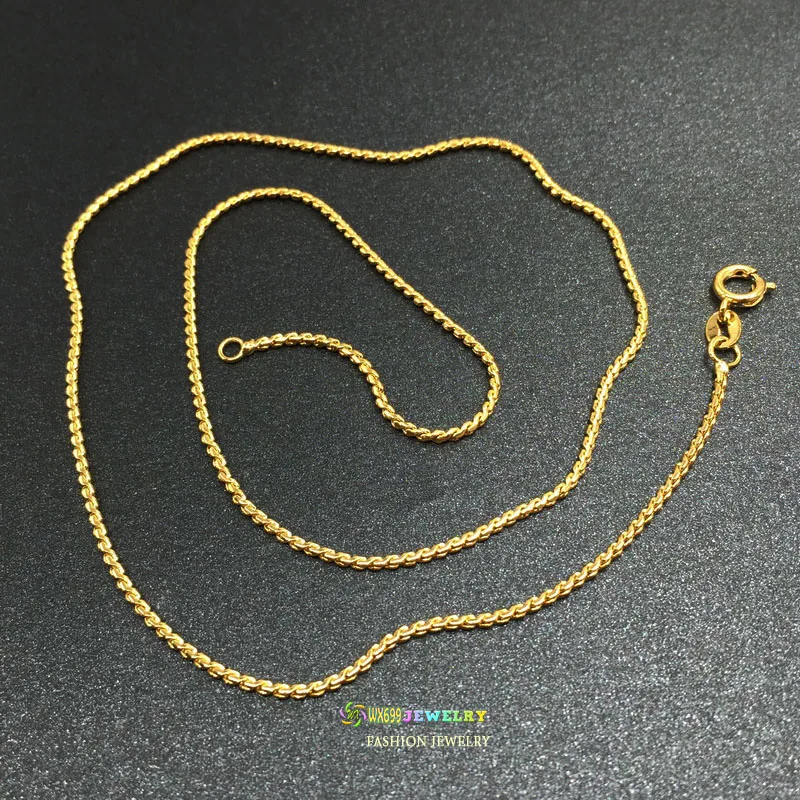 NN168 ONE PCS necklace chain 22.5*2cm silver&amp18k real yellow gold plated fashion jewelry | Украшения и аксессуары