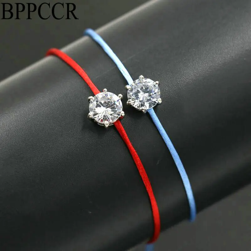 BPPCCR 2 шт./компл. для женщин Серебряный Цвет стразы кристаллы циркона повезло