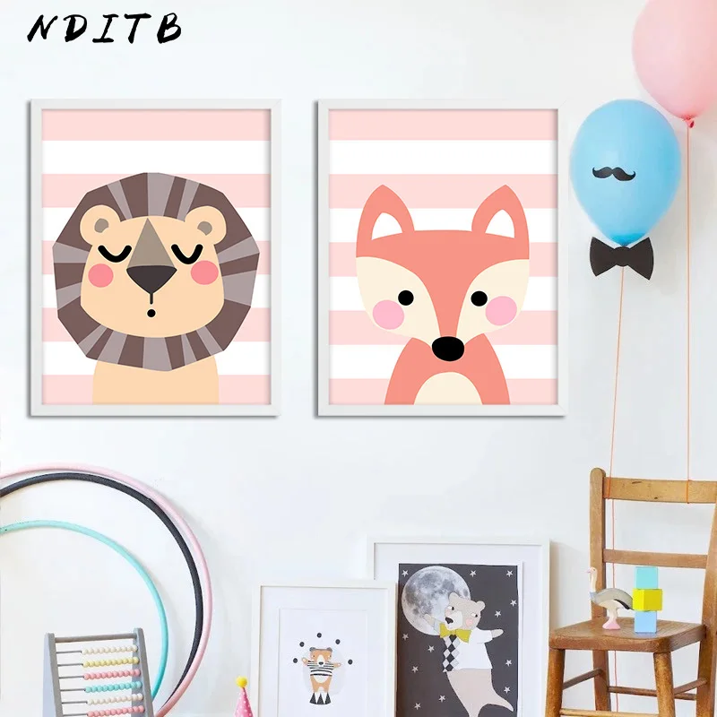 Картина на холсте с изображением панды и льва|Рисование каллиграфия| |