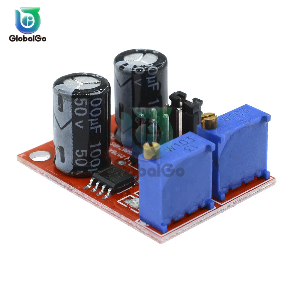 NE555 Adjustable Frequency Pulse Generator Module Stepper Motor Drive Board for Arduino Smart Car Square Wave Signal Control