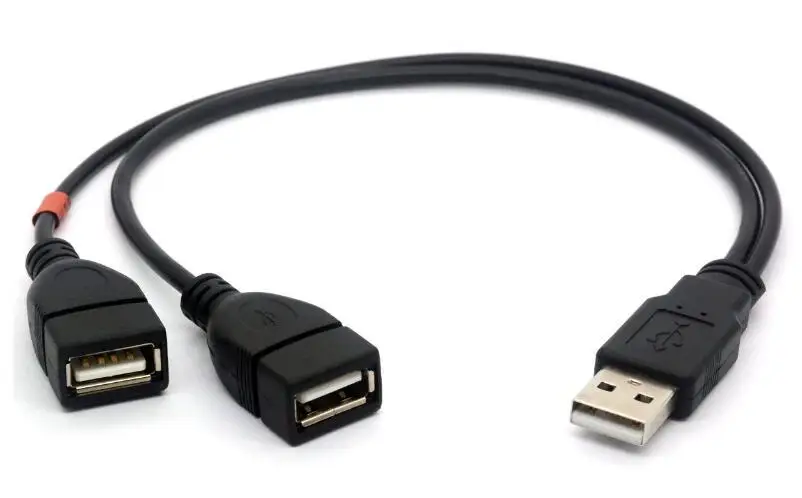 Кабель-разветвитель LBSC USB 2 0 1-2 Y Type A (штекер) на два (гнездо) кабель для