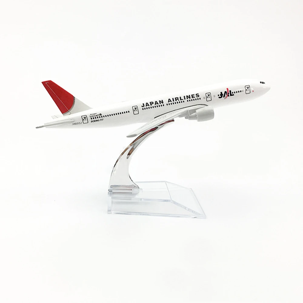 

Самолёт в масштабе 1/400, самолёт Боинг 777 японские авиалинии 16 см, модель самолета из сплава B777, игрушки для детей, подарок для коллекции