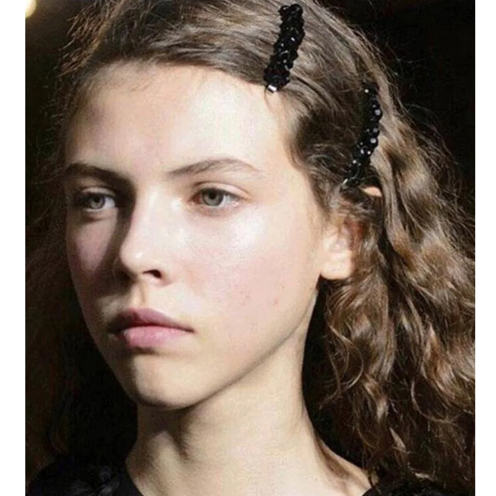 М мизм INS Стиль Кристалл заколки для волос женщин Элегантный Флора девушки