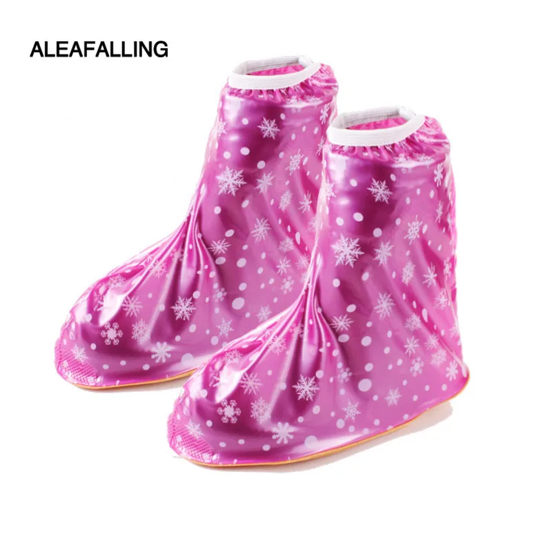 Aleafalling Снежинка Водонепроницаемый ребенка бахилы модные студ плотная куртка на