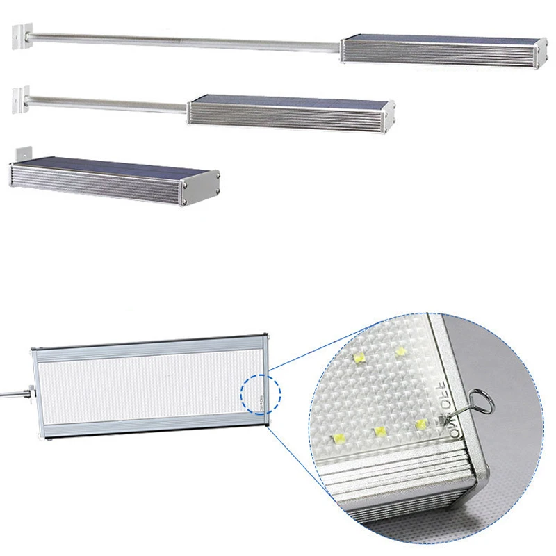 Водонепроницаемая уличная настенная лампа с солнечным датчиком и 48