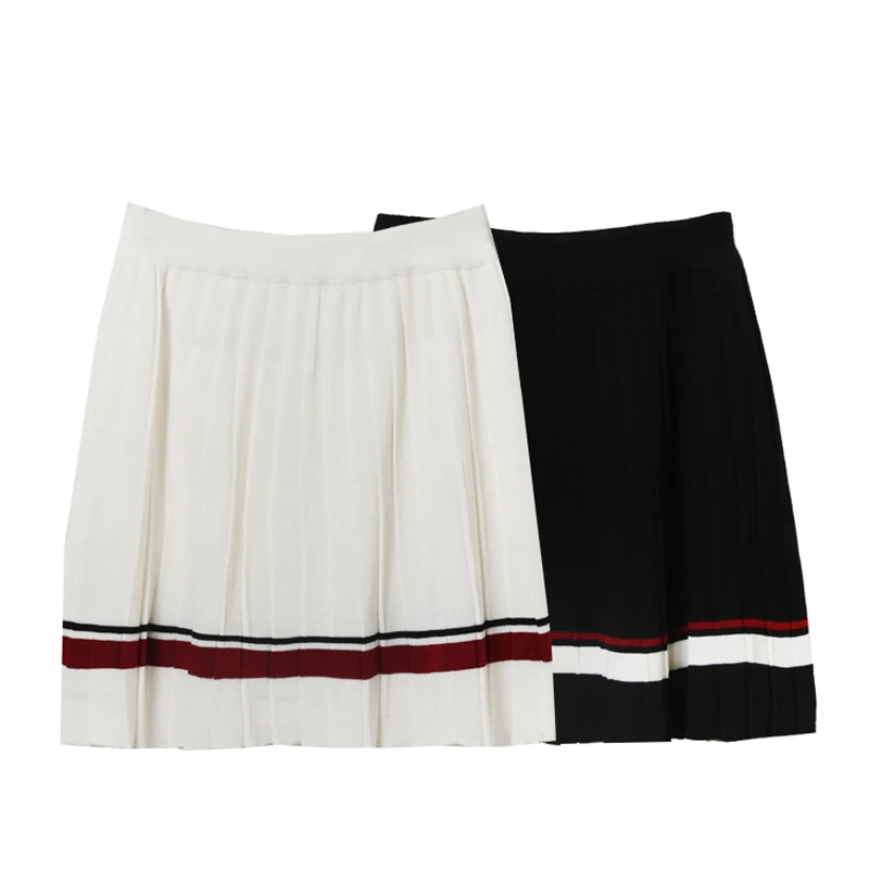 Женская плиссированная юбка в полоску стиле преппи|women pleated skirt|pleated skirtskirt styles |