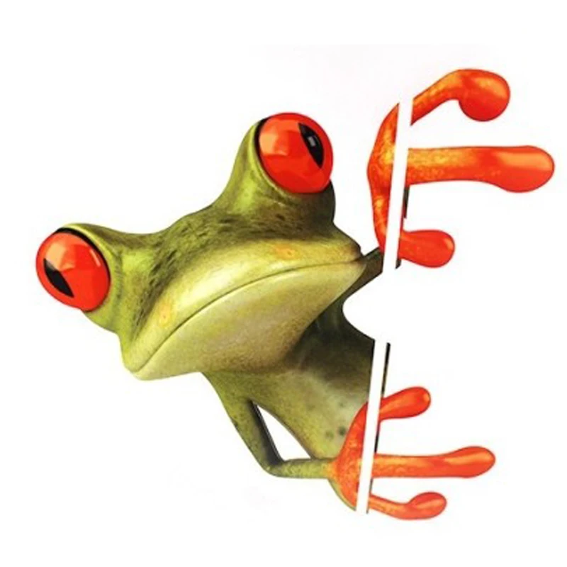 Забавная Автомобильная 3D наклейка в виде лягушек Новое поступление Виниловая