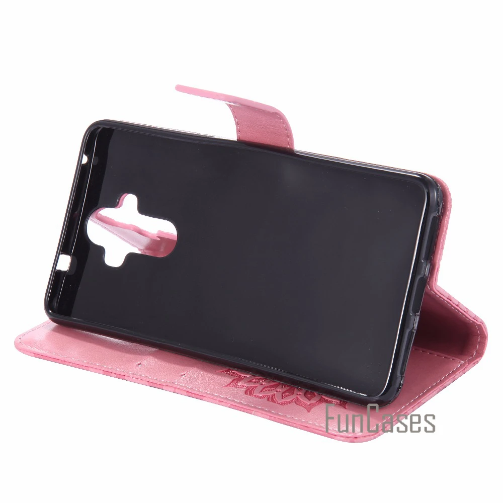 Рельефный узор случае СПС Fundas Huawei Коврики 9 чехол Coque 5.9 дюймов + держателей карт