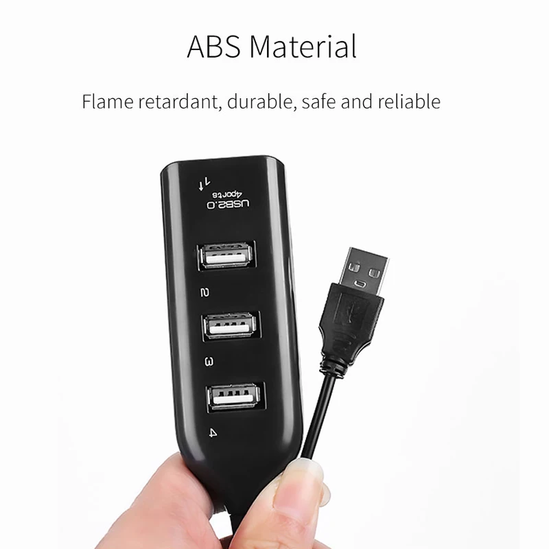 Rosinop высокоскоростной Мульти USB 2 0 концентратор 4 порта удлинитель мини хаб