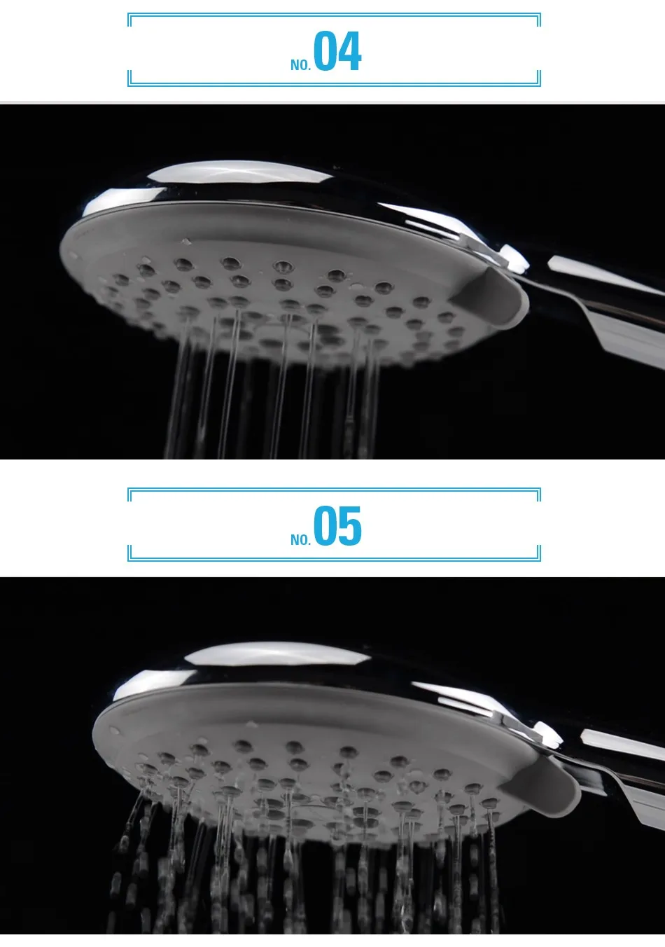 JOMOO Насадки для душа 5 Jet лакированной Showerhead полива экономии воды высокой Давление осадков ручной Ванная комната Водопад Ванна опрыскиватель
