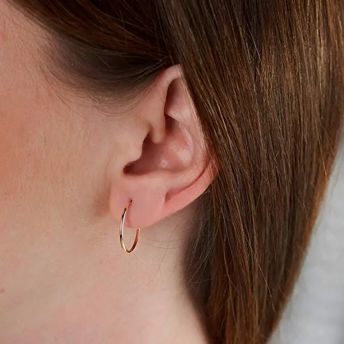 

Yellow Gold Filled 20mm Round Hoop Earrings