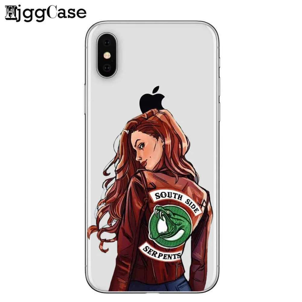 Чехол для телефона с американским ТВ ривердейлом саутсайдом змеем iphone X 8 7 6 6S Plus 5