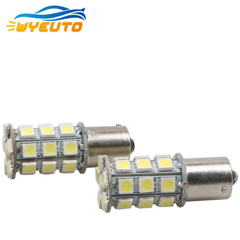 1 шт. светодиодные лампы для автомобилей BA15S 1157 1156 T20 5050 27SMD поворотный свет стоп