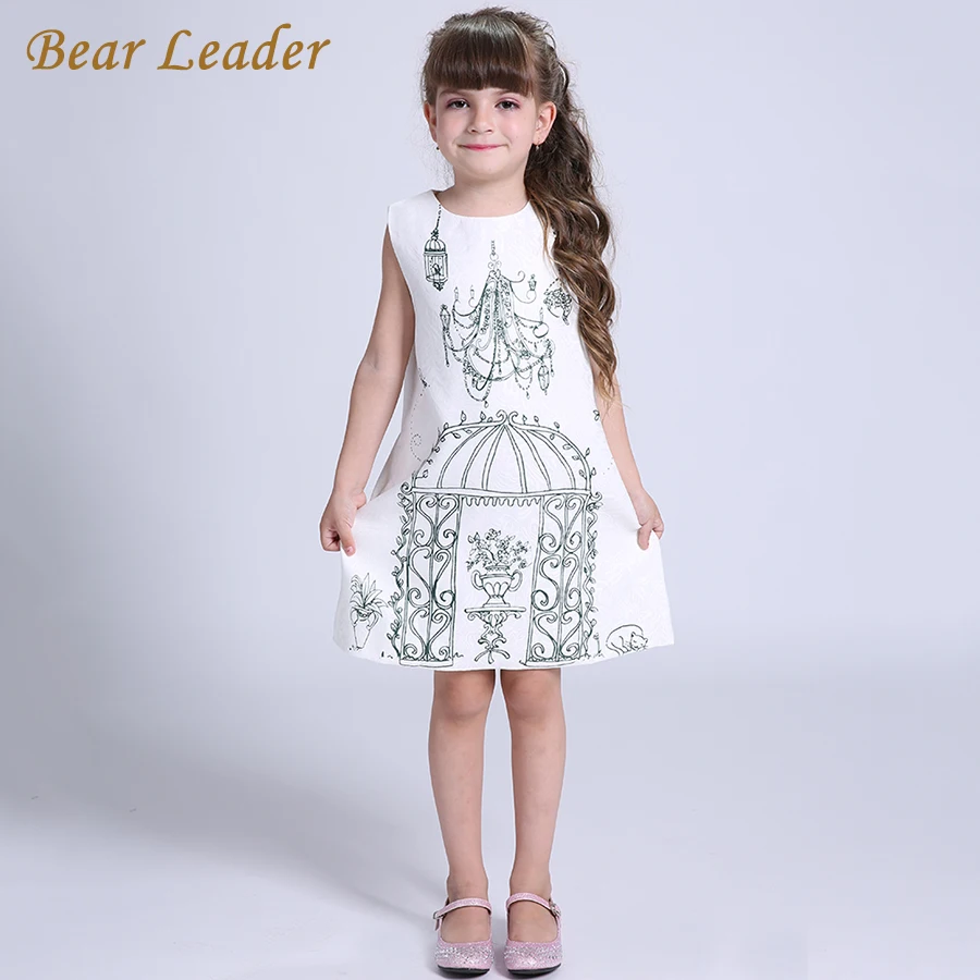 Bear leader/платье для девочек коллекция 2018 года брендовые зимние платья принцессы