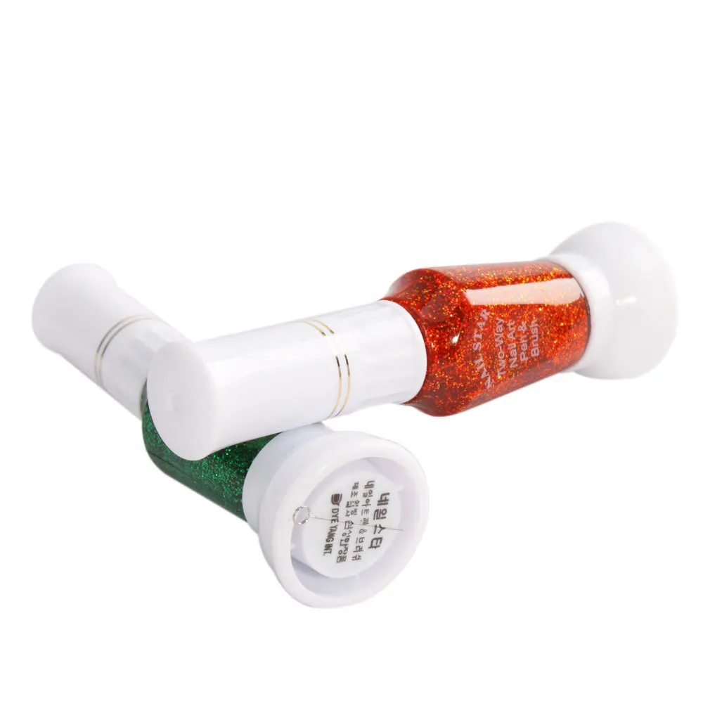 24 цвета двухсторонняя ручка для ногтей и щетка УФ-гель красоты Бесплатная