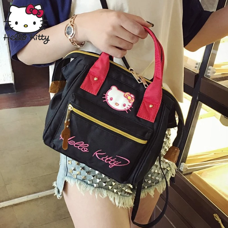 Сумка hello kitty, модная сумка на плечо, рюкзаки, холщовые, кавайные, для девочек, через плечо, школьная сумка, Мультяшные, маленькие, детские, плюшевые сумки