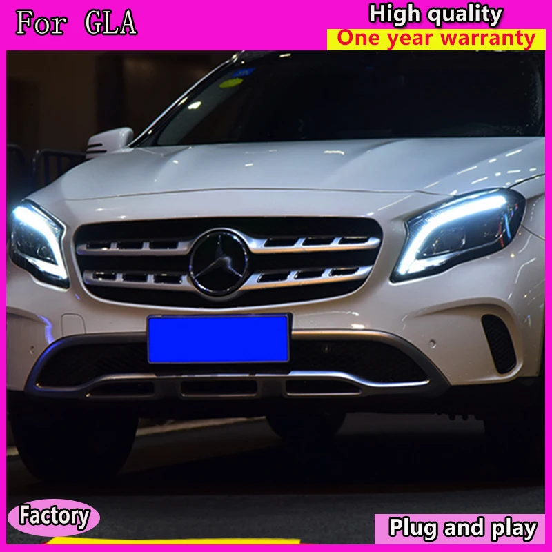 Стайлинга автомобилей налобный фонарь для Benz GLA 200 220 260 2015 2016 2018 головной