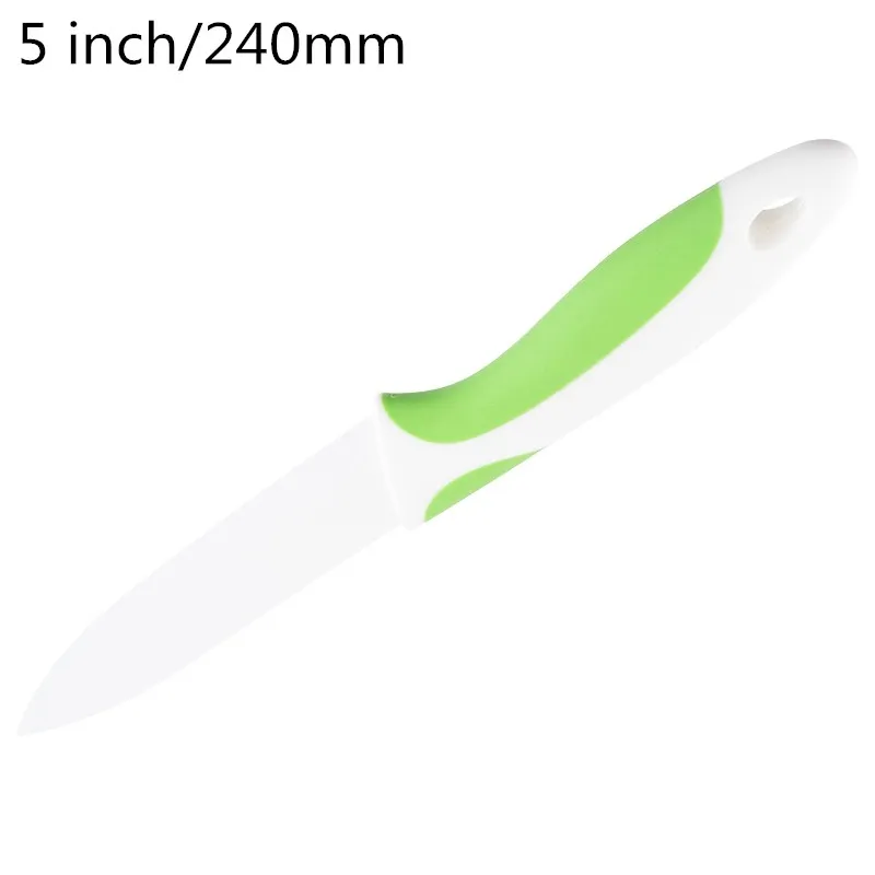 5 inch green Urijk 3/4/5 дюймов Керамика Кухня ножи белый Многоцветный ручка для очистки овощей Пособия по кулинарии инструменты Керамика Ножи высокое качество - Цвет: 5 inch green