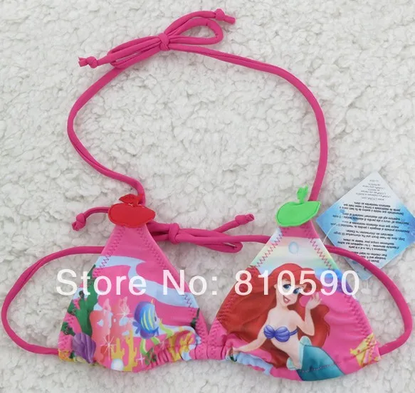 New Baby Girls The Little Mermaid Bikini Swim Wear Swimsuits Girl Two Pieces Swimwear Cartoon beachwear 5set | Спорт и развлечения