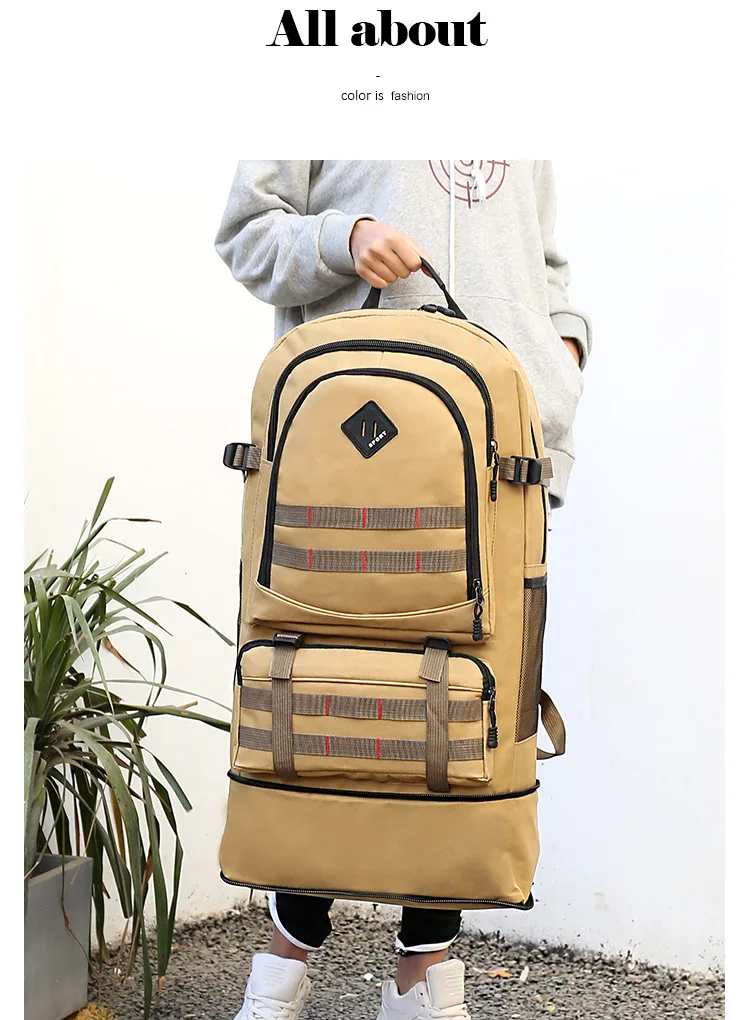 Тактический Рюкзак MOLLE, армейский уличный камуфляжный рюкзак, рюкзак, темно-синяя печать, Охотничья сумка, походная сумка