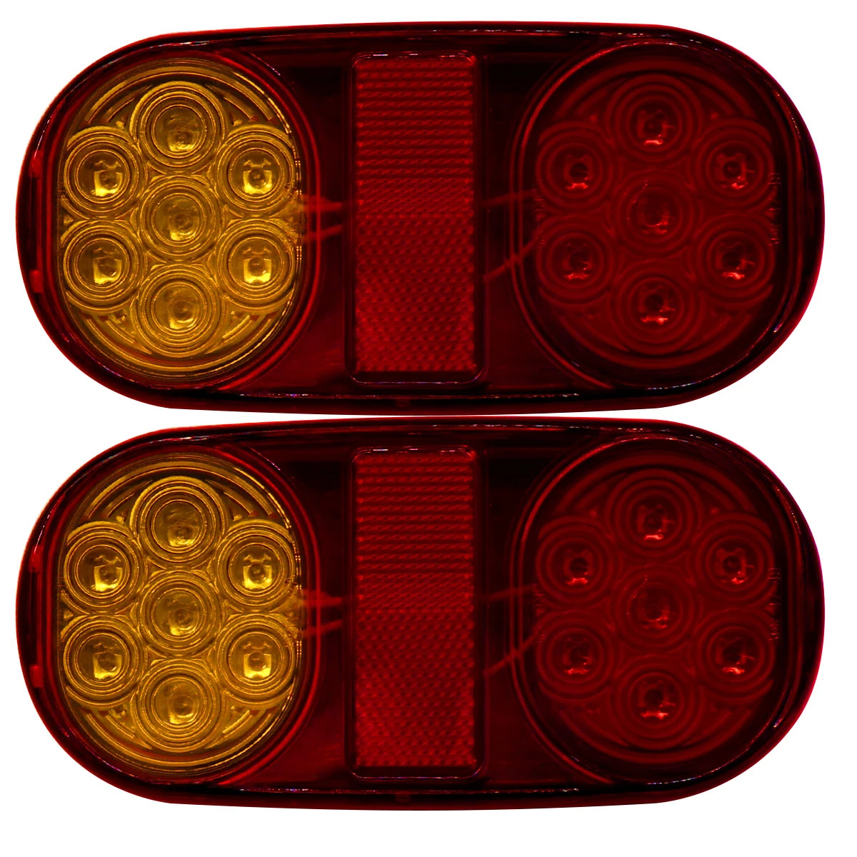 2 шт. Универсальный светодиодный задний фонарь светильник сигнальные лампы с