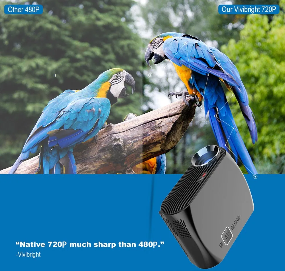VIVIBRIGHT GP100 Android проектор Full HD 3200 люмен 1080P wifi Bluetooth светодиодный ЖК-проектор для домашнего кинотеатра