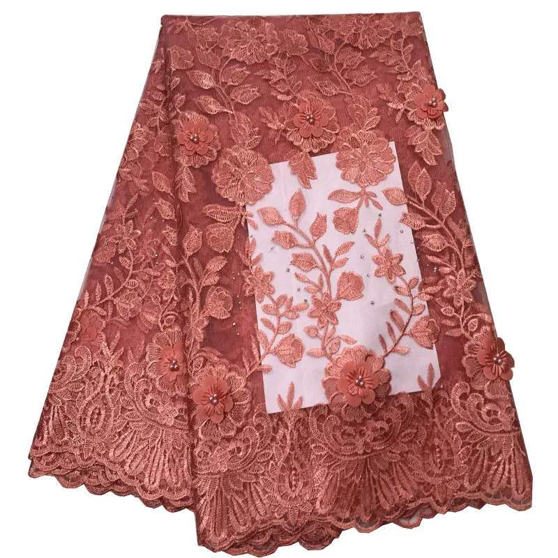 Gold French Lace Material High Quality Net African Fabrics With Beaded For Nigerian Wedding Tulle Fabri | Дом и сад