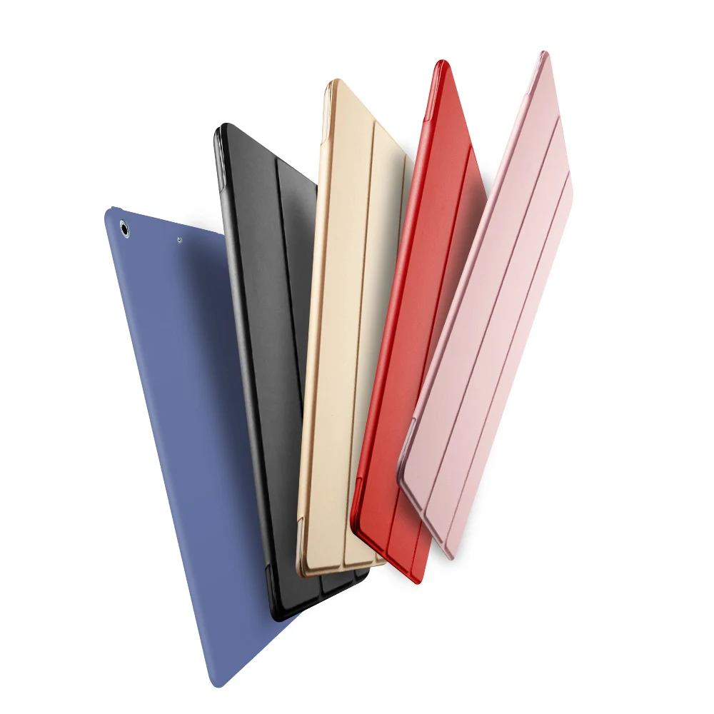 Чехол для нового iPad 2018 2017 9 7 дюймовый PU кожаный передний чехол + Мягкий ТПУ