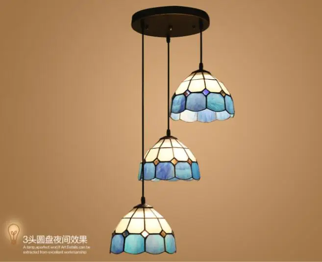 

Mediterranean European Garden Art Tiffany lamp bedroom balcony study lamp restaurant